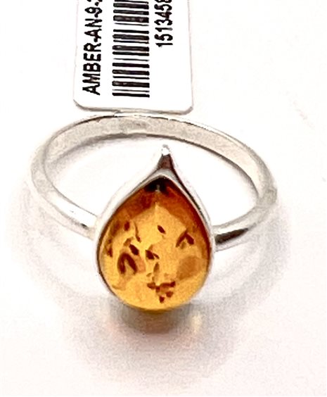 Anello Domar Donna Ambra in Argento Ambra AMBER-AN-9-280 - AMBER-AN-9-280
